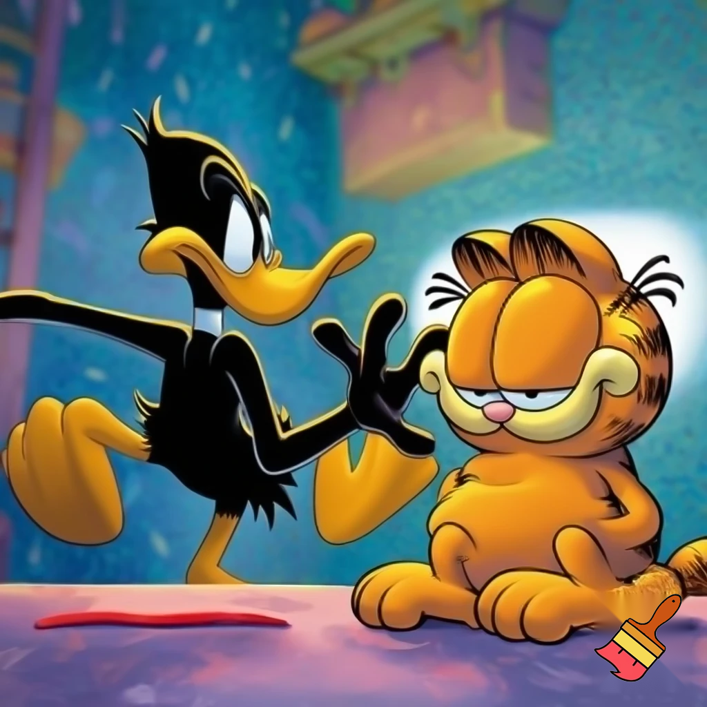 Daffy Duck and Garfield