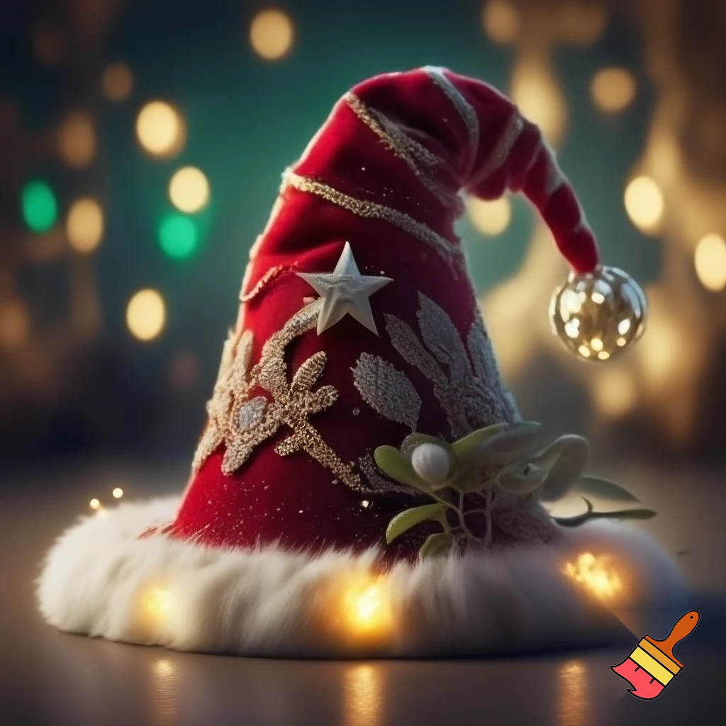 Christmas wizard hat