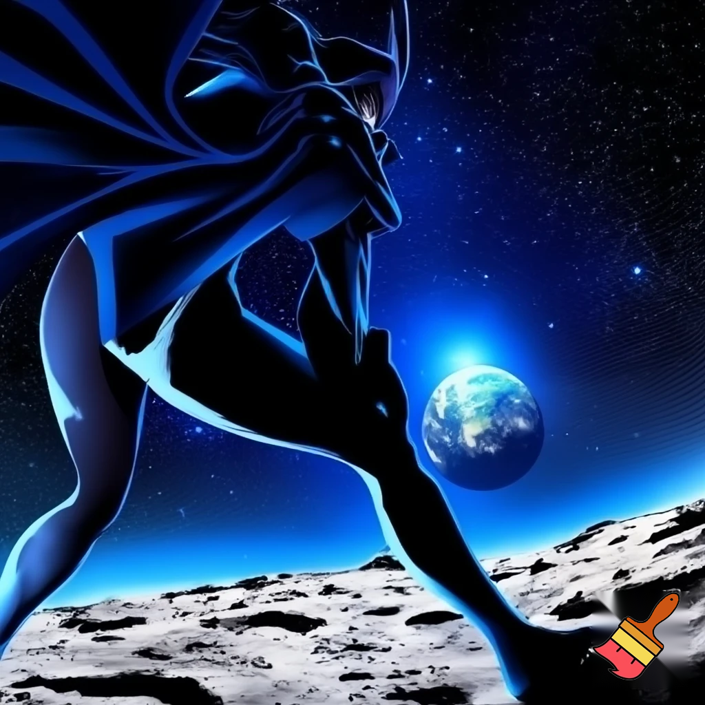 Manga super héro qui rêve sur la lune