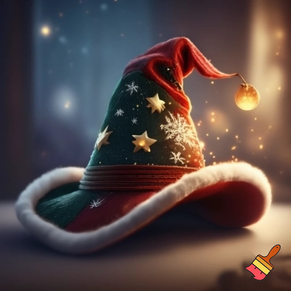 Christmas wizard hat
