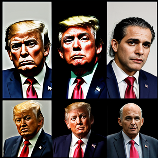 Four Horsemen of the Apocalypse who look like trump