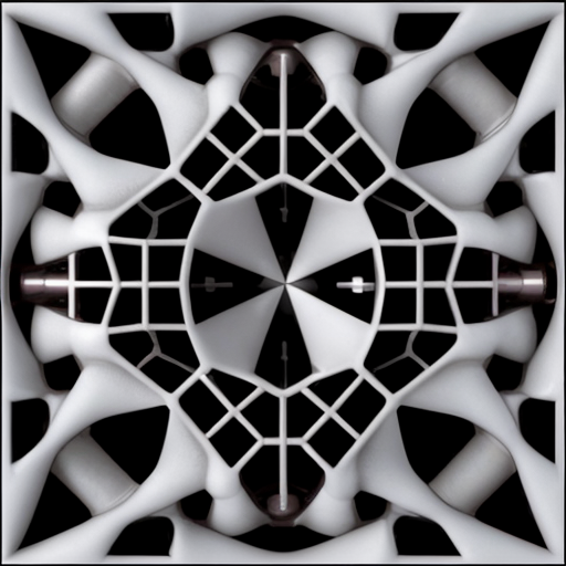 atomares Gitternetzwerk, dass mit einem Rastertunnelmikroskop angefertigt wurde. Zur Veranschaulichung fundamentaler physikalischer Gitterstruktur im 0,5–2nm-Bereich  