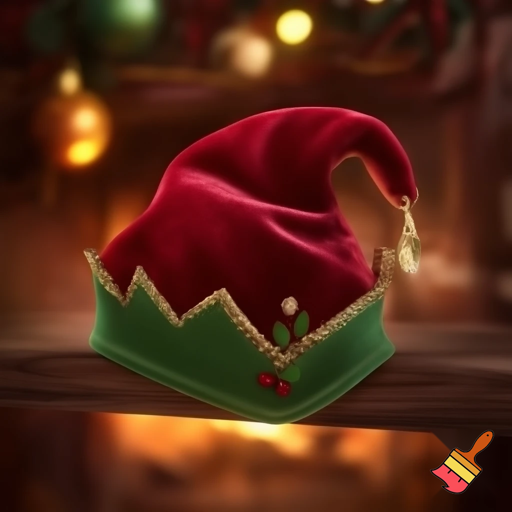 Christmas hat velvet elf on the shelf hat