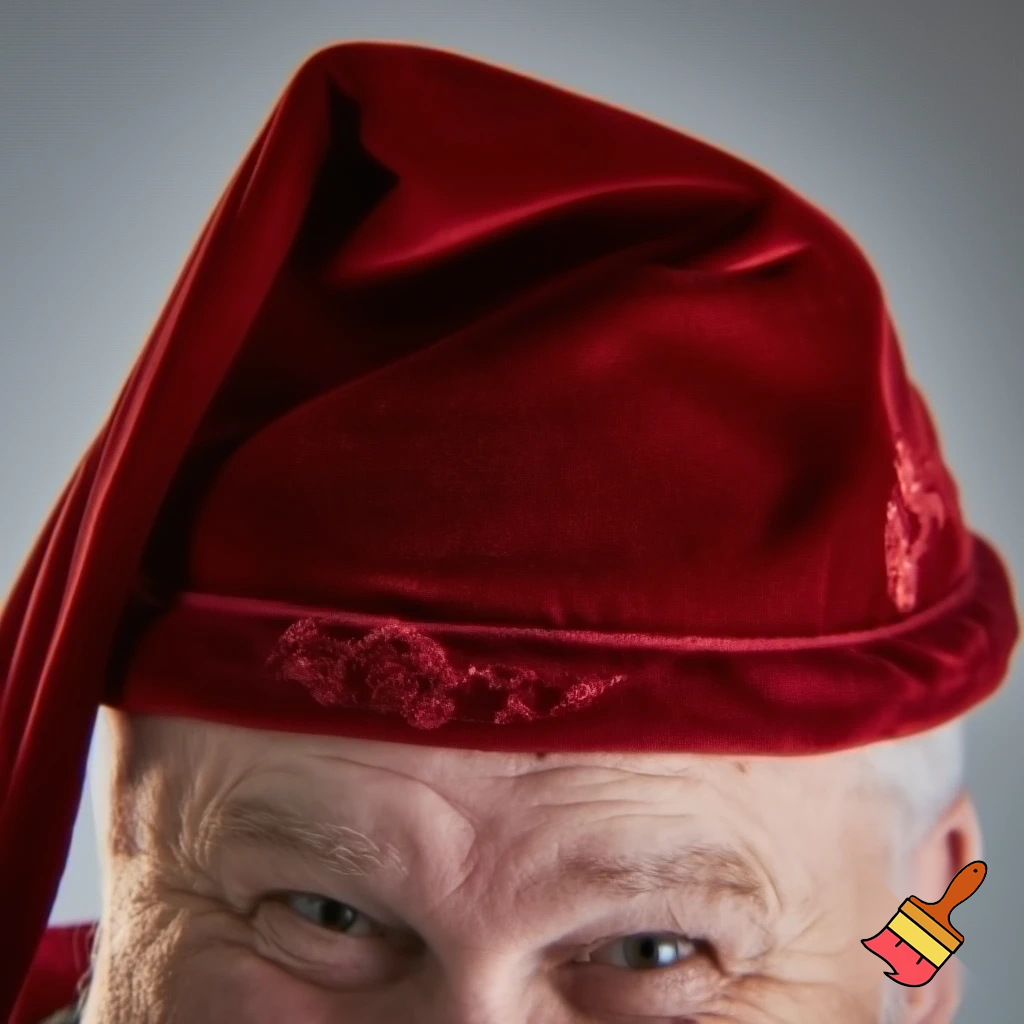 Santa Claus top hat special one special in delicate Santa Claus hat velvet