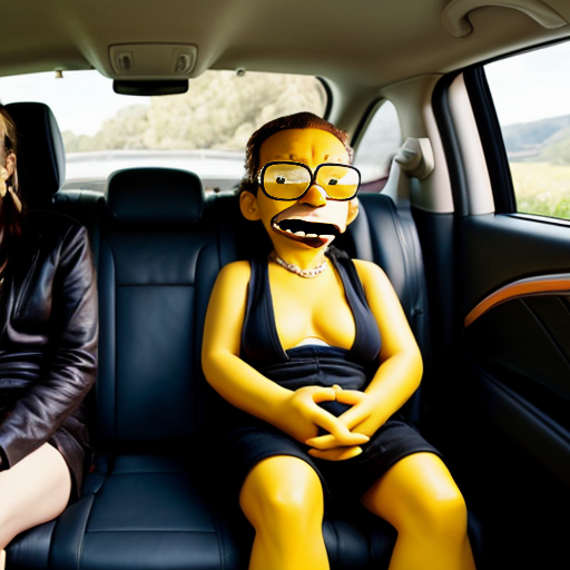 The simpson backseat car lisa talk July 2016