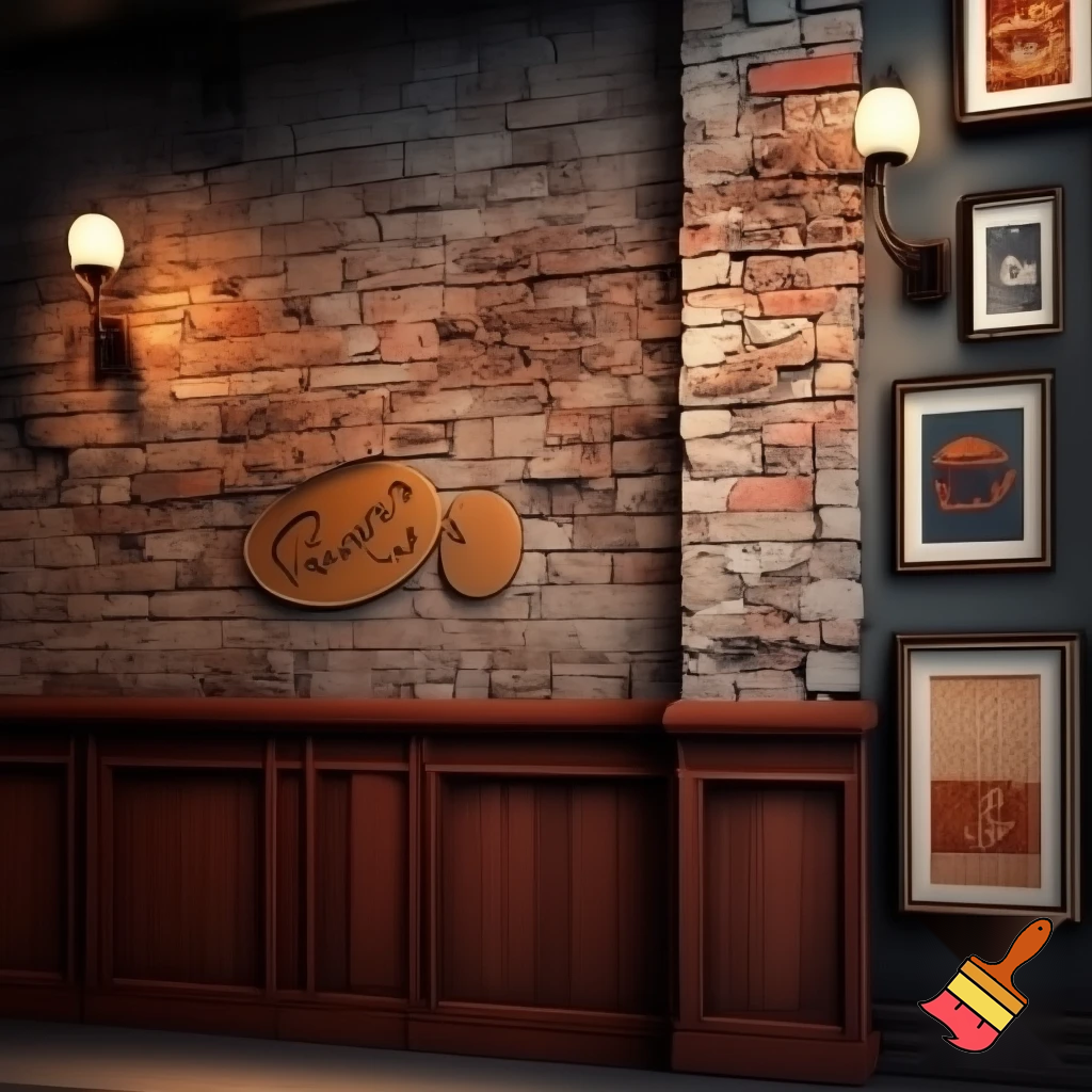 wall for café or restraun

