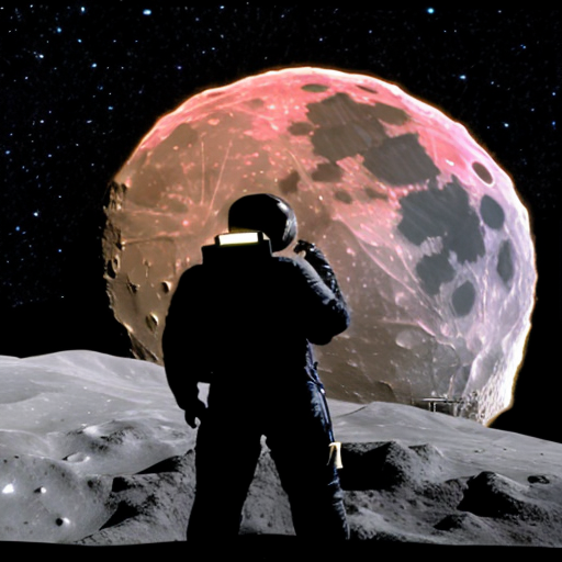 baer on the moon saying stinky bum
