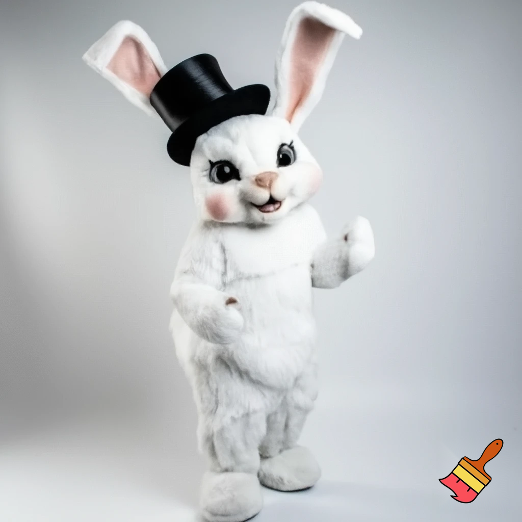  Mascot costume Easter bunny costume top hat