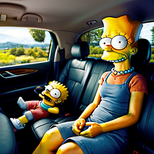 The simpson backseat car lisa talk July 2016