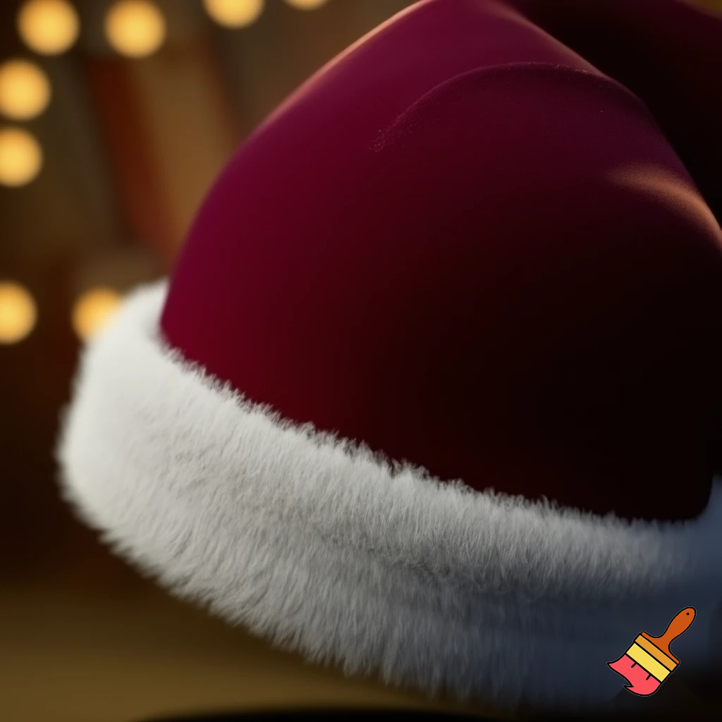 Christmas Santa Claus velvet hat delicate special delicate hat