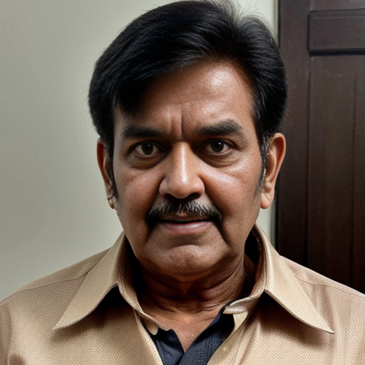 A Rajesh Khanna (Bollywood star) look alike in his 60s