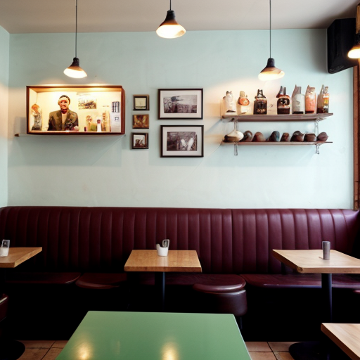 wall of a spanish cafe