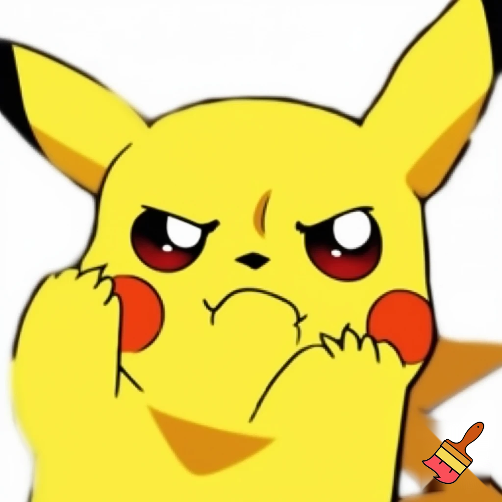 Pikachu en colère 