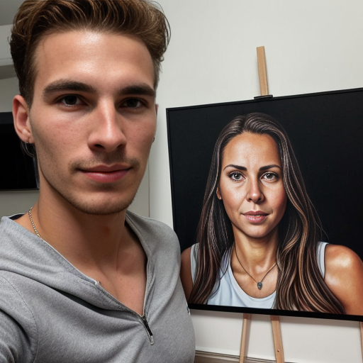 Goretzka and Vanessa at the house 