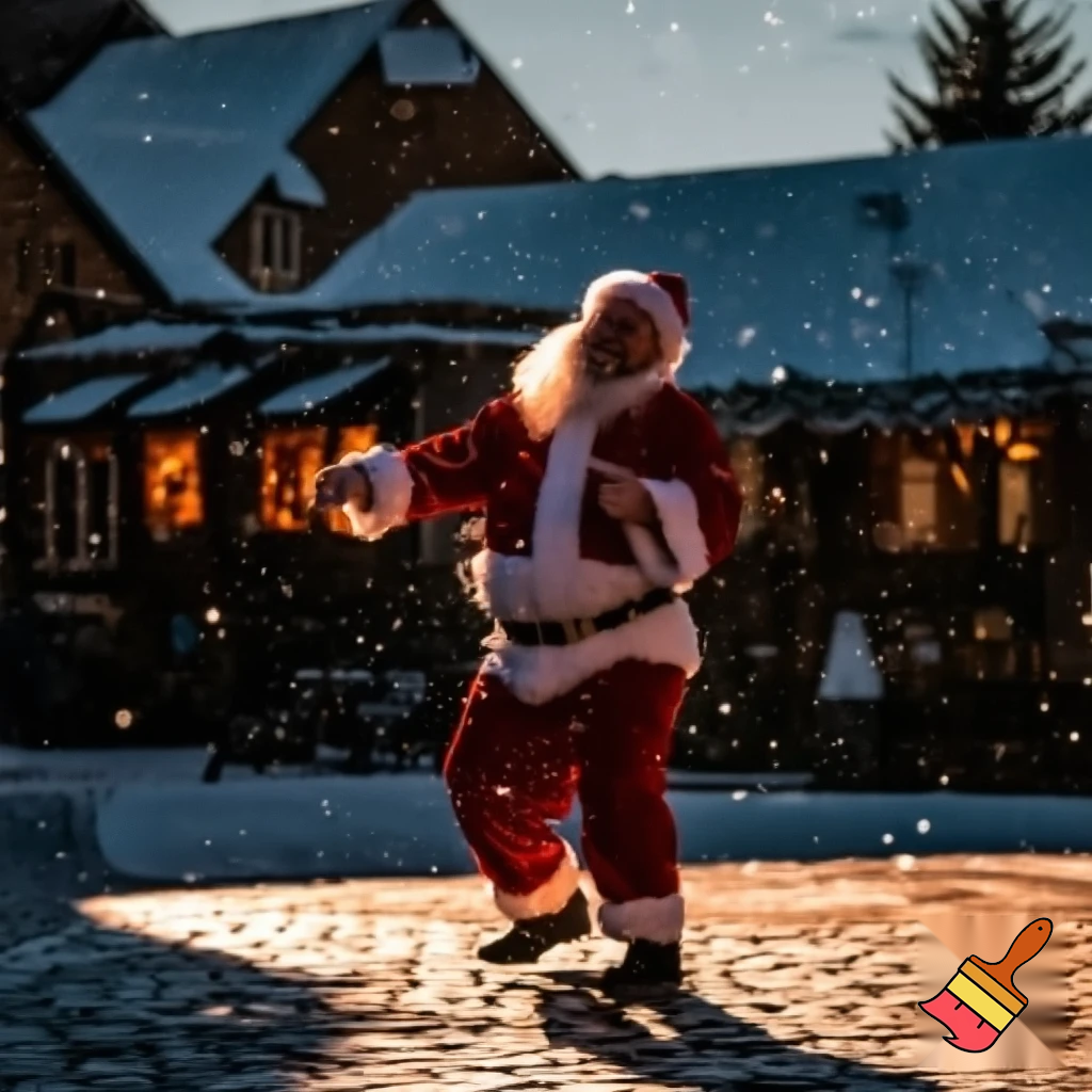 Santa Claus dancing