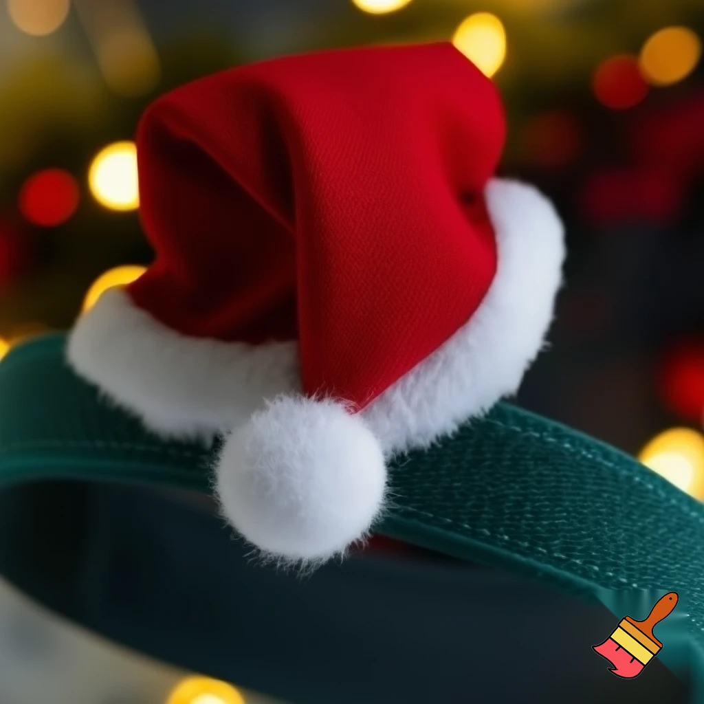 Christmas headband with a Santa Claus hat