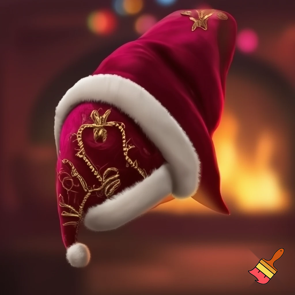 Christmas hat velvet elf on the shelf hat velvet