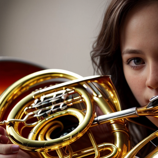 Female French Horn player 