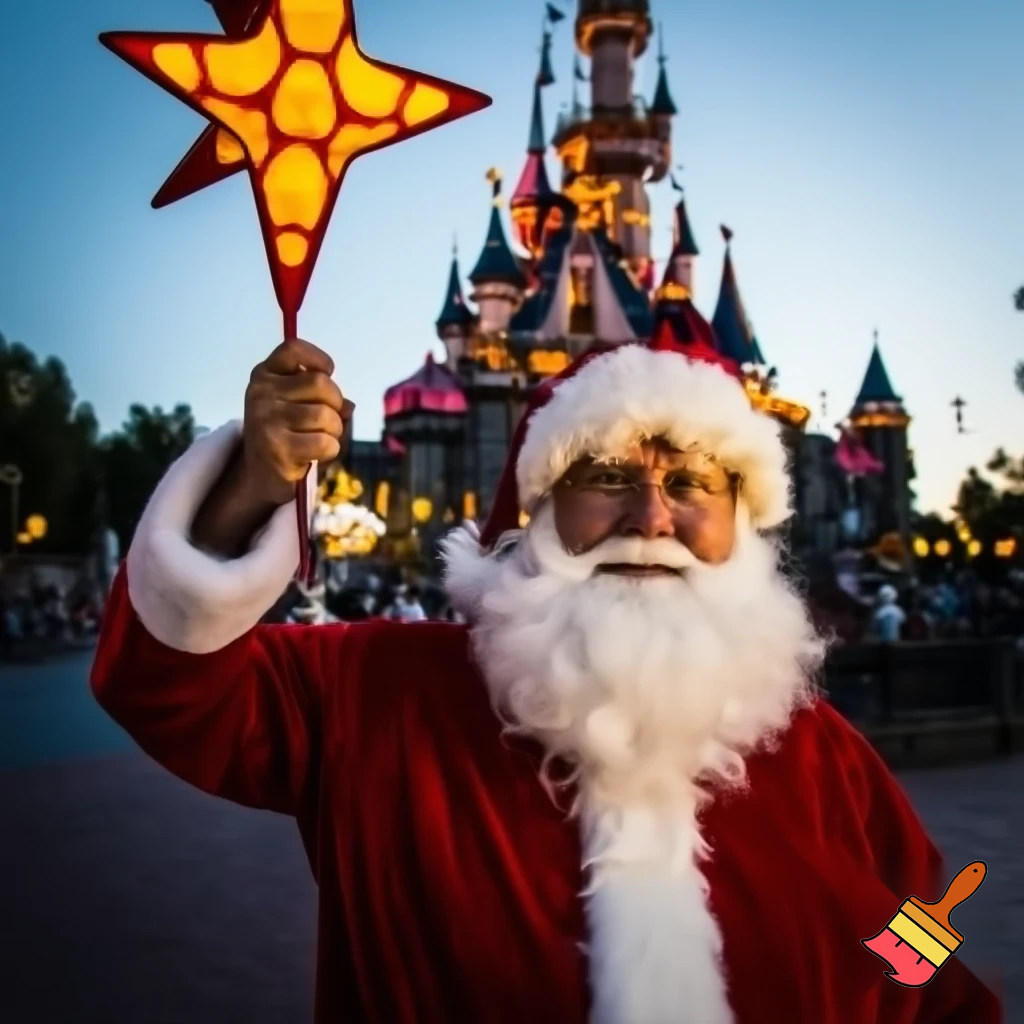 Santa Claus, Paris Disneyland the Santa star Santa Claus