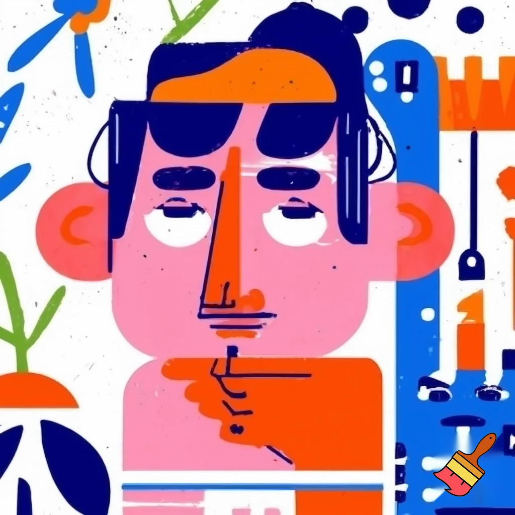 image of something in style of jacques azam of un jour une question
