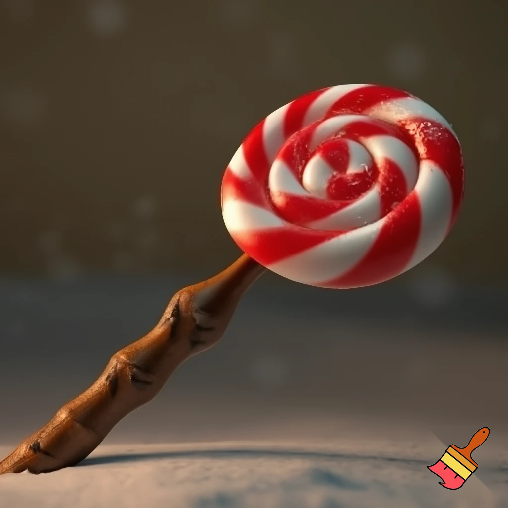 Santa Claus walking stick came lollipop