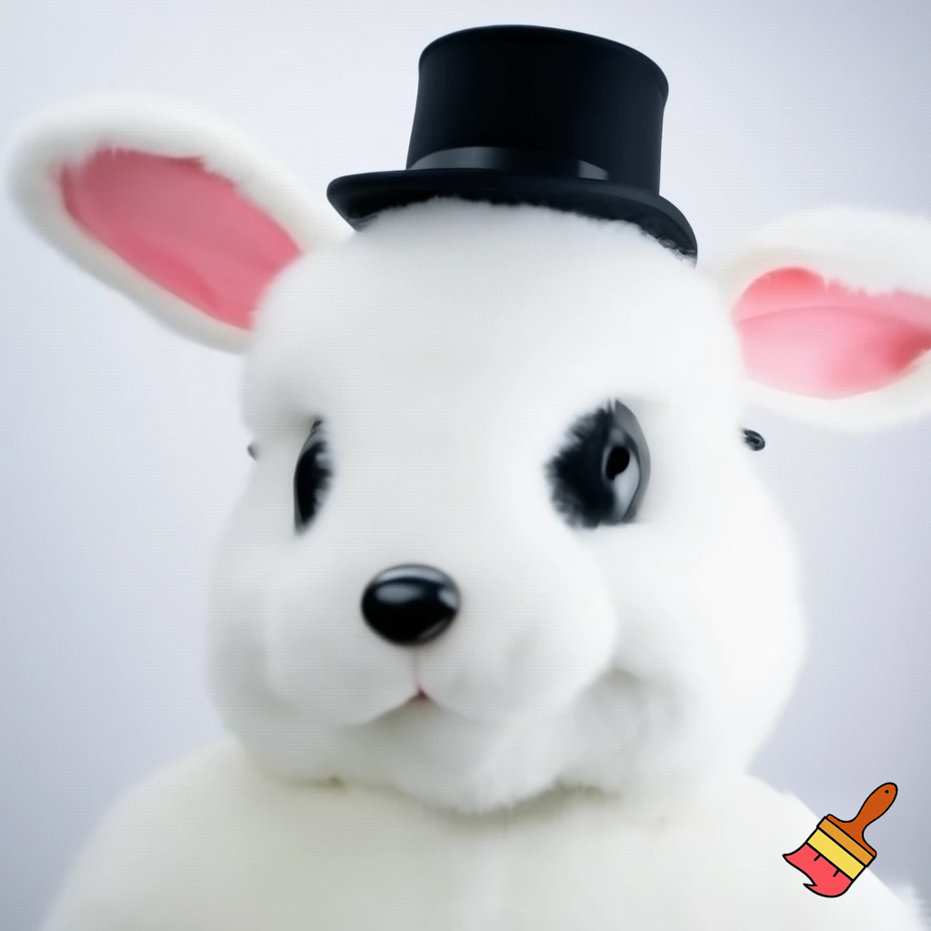 Easter bunny mascot costume top hat mascot costume