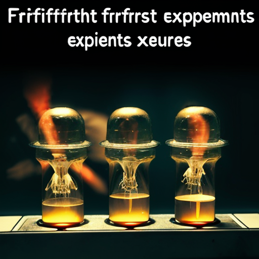 Frightful first experiments

