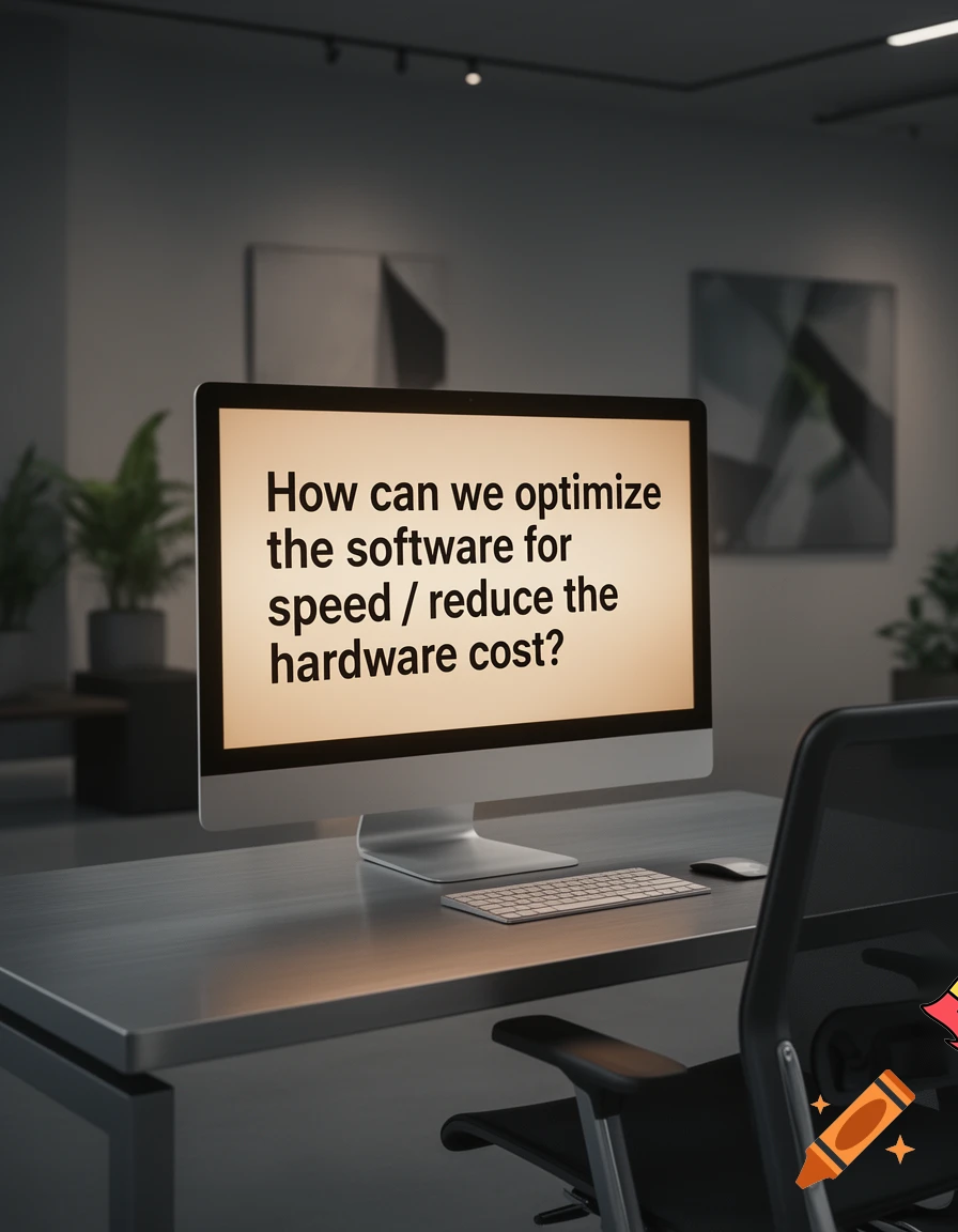 How can we optimize the software for speed / reduce the hardware cost?