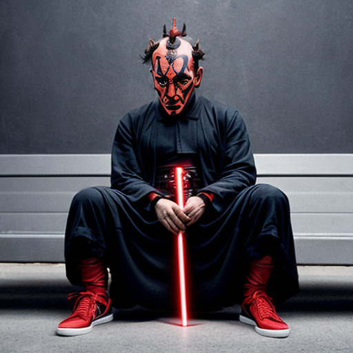 Darth Maul wearing yeezs