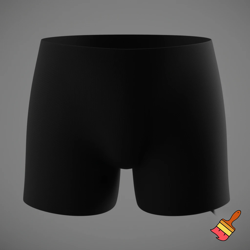 black shorts which is a full view