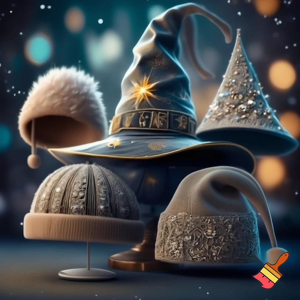 Wizard hat, Christmas hat, special hat and very special delicate hat