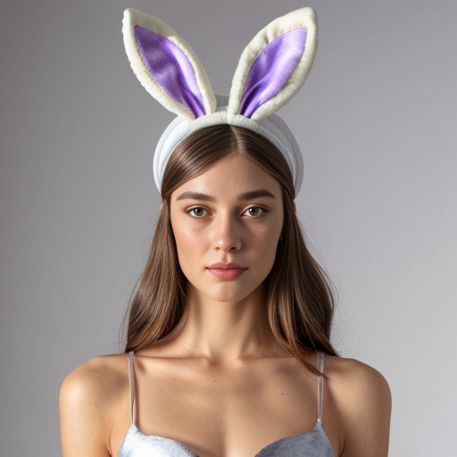 Easter top hat with headband, Easter bunny ears, purple and white velvet and fabric purple and white gold, gold and silver special delicate hat special delicate