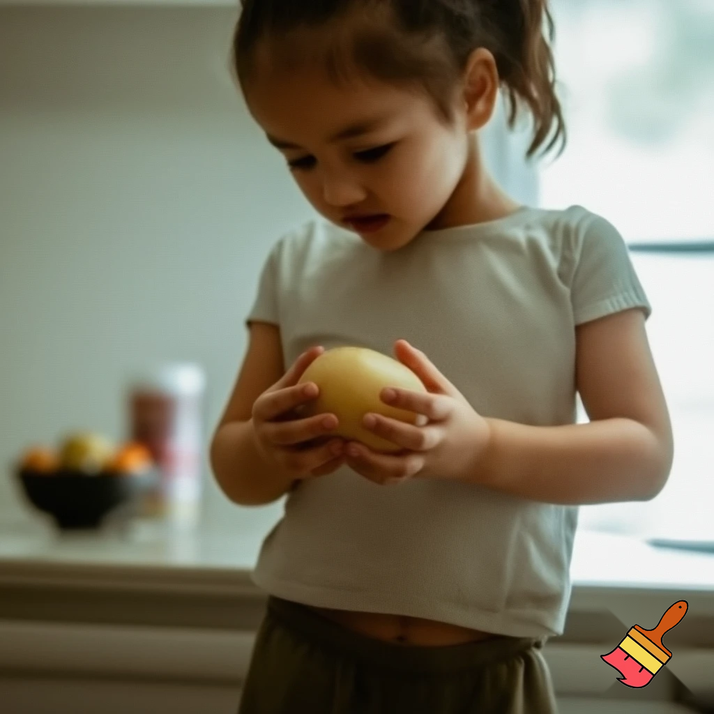 Izzy’s father claimed that he sore Izzy feeding here soft toy titles, he claims “  I was in the Kitson when Iizzy held up a potato and it disappeared , I immediately now it must have bin the WUBUB. 
