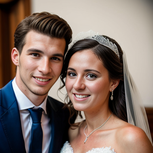 Goretzka and Vanessa at the wedding 