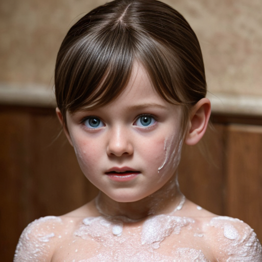 A child actress undressed in soap opera