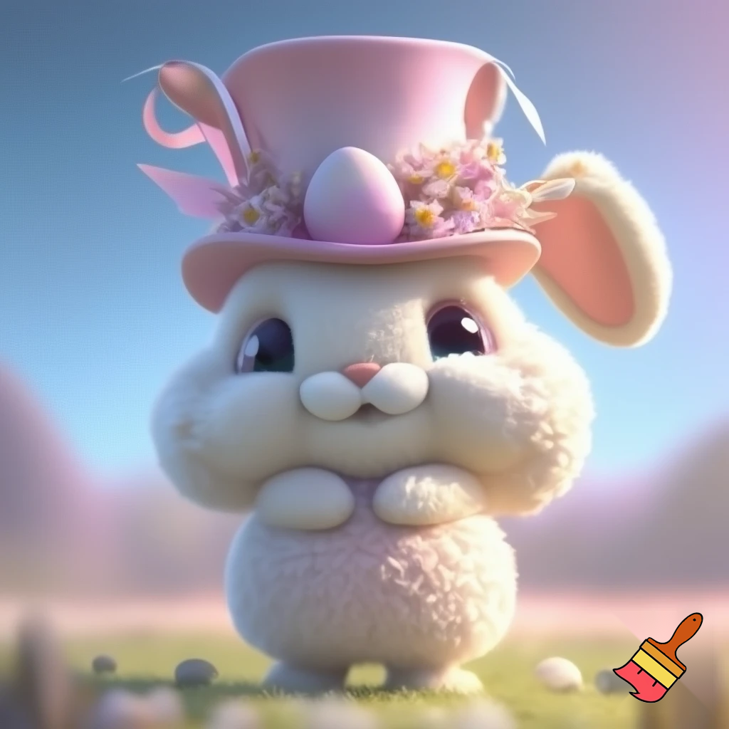 Mascot costume, Easter bunny top hat special top hat