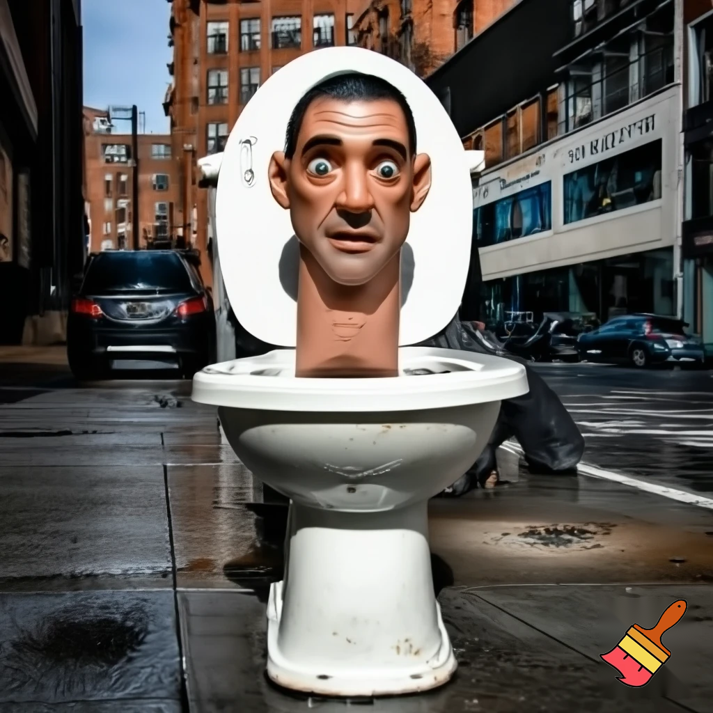 skibidi toilet in the city