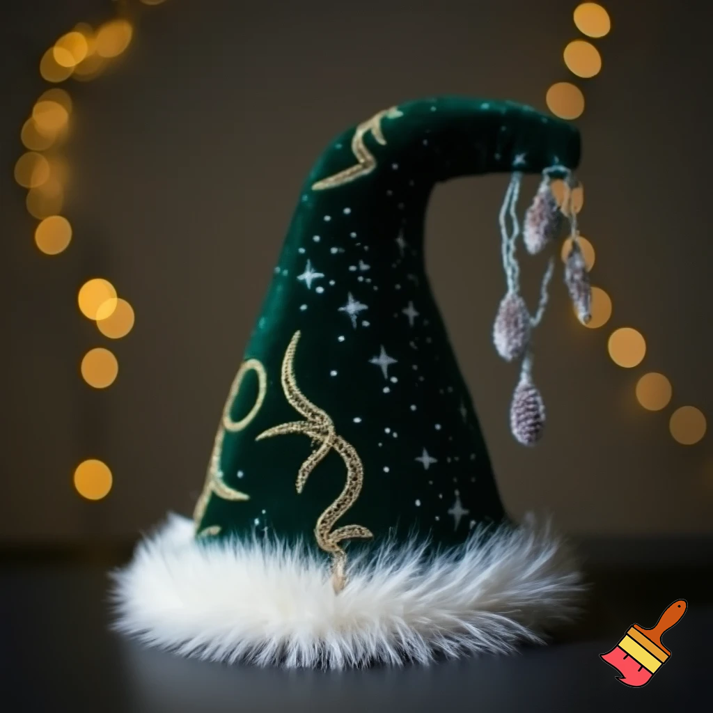 Christmas wizard hat