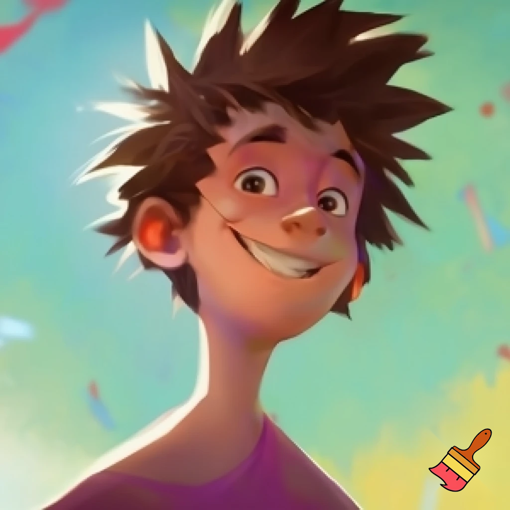 13 year old boy with hair that looks like a toilet brush
