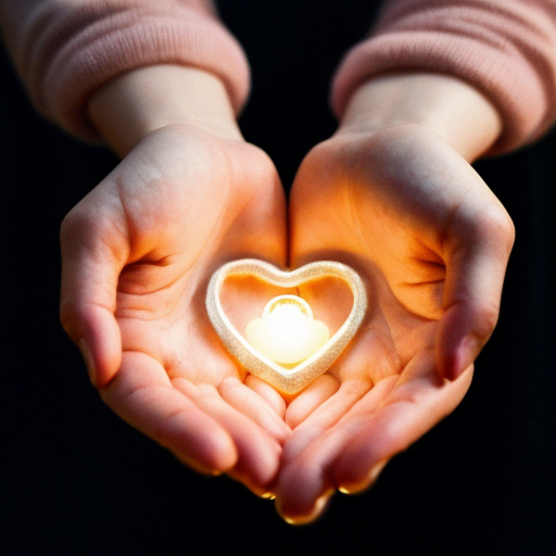 A soft, warm, and poetic illustration inspired by 1 Corinthians 13:4-7 about love.
A glowing heart surrounded by gentle light 💛✨, symbolizing patience ⏳, kindness 🌸, hope 🌈, and enduring love ❤️♾️.
Hands holding the heart gently 🙏, soft floating sparkles ✨ around, calm and peaceful atmosphere.
Warm pastel colors, cinematic soft lighting, minimalistic and meditative composition.
Background: subtle clouds or soft glow, dreamlike and inspirational.
No text, timeless, serene, emotional, Instagram-ready.