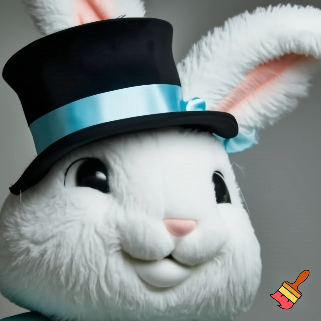 Easter bunny mascot costume top hat special top hat special top hat special top hat special and delicate