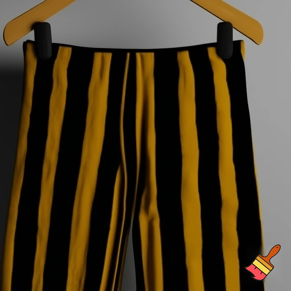 black and yellow pants

