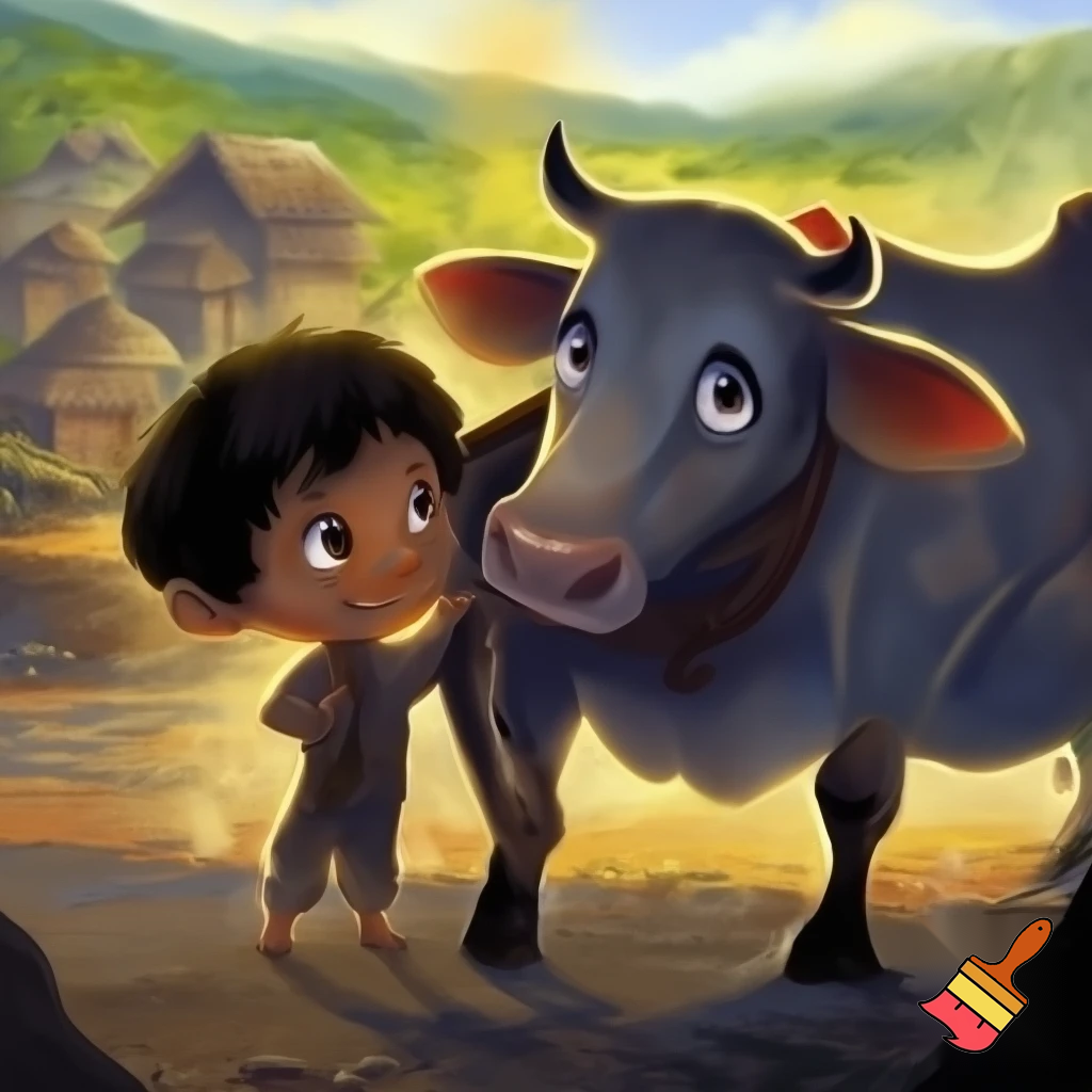 एक छोटे से गाँव में मुन्ना नाम का एक प्यारा लड़का रहता था। मुन्ना बहुत गरीब था, लेकिन उसका दिल सोने जैसा था। उसके पास बस एक गाय थी, जिसे वह अपनी माँ की तरह मानता था। वह गाय बहुत मेहनती थी — दिन भर जंगल में लकड़ी ढोने में मुन्ना की मदद करती और शाम को दूध भी देती।

एक दिन गाँव में कुछ शरारती बंदर आ गए। वे खेतों को उजाड़ने लगे, घरों से चीज़ें चुराने लगे और सबको परेशान करने लगे। गाँव वाले बहुत डर गए। लेकिन मुन्ना ने हिम्मत नहीं हारी।

उसने अपनी गाय के साथ मिलकर एक योजना बनाई। अगली सुबह वे दोनों जंगल में गए और पेड़ों के बीच रस्सियाँ बाँध दीं। जैसे ही बंदर आए, वे रस्सियों में फँस गए! मुन्ना ने तुरंत पुलिस को बुलाया। थोड़ी देर में पुलिस जीप लेकर पहुँची और सभी बंदरों को पकड़ लिया।

गाँव वाले खुशी से झूम उठे। सबने कहा, “वाह! मुन्ना और उसकी गाय ने तो कमाल कर दिया!”

उस दिन से गाँव में फिर कभी कोई शरारती बंदर नहीं आया। और मुन्ना की मेहनती गाय को सब “गाँव की हीरो” कहने लगे 🐄💫