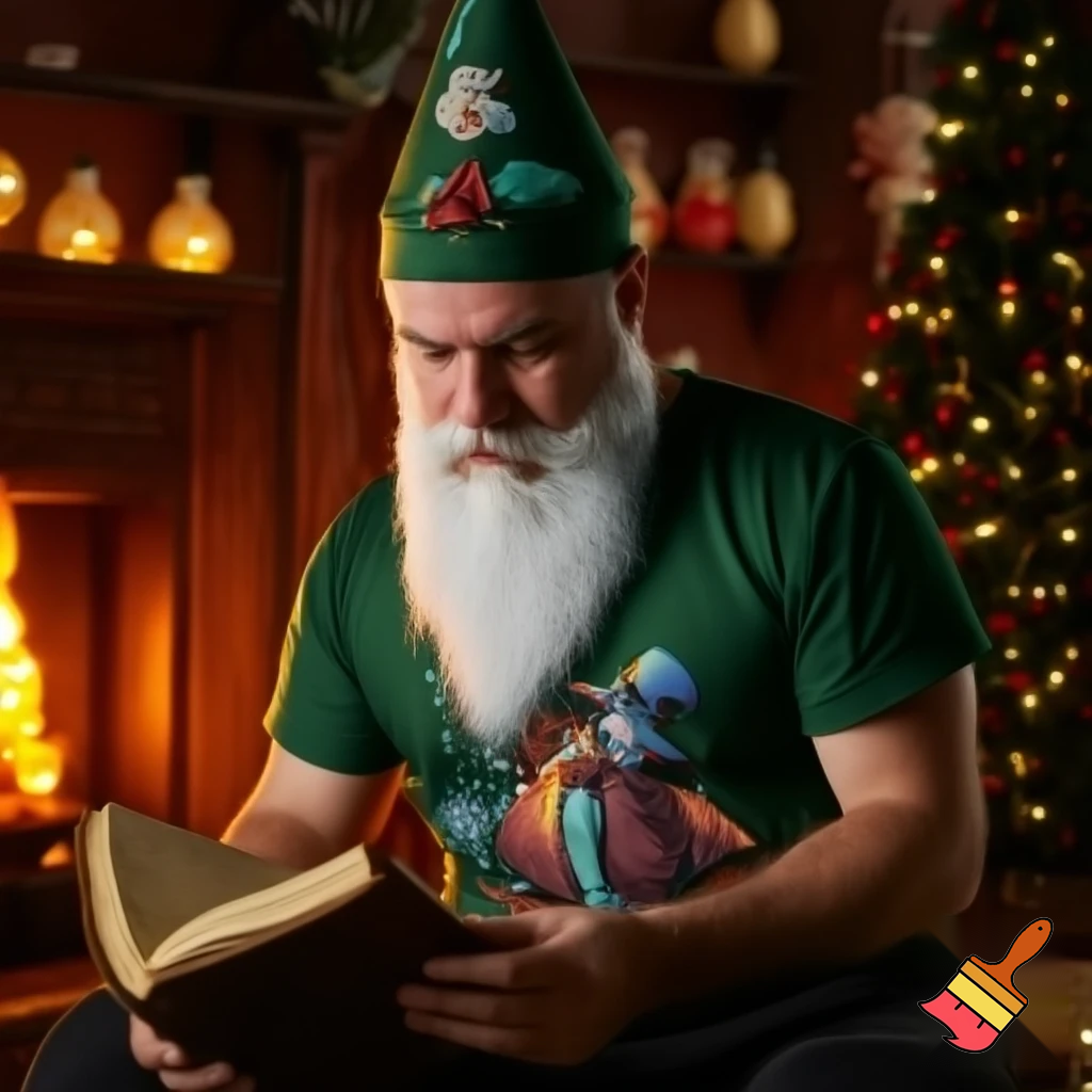  The wizard Christmas T-shirt Christmas read