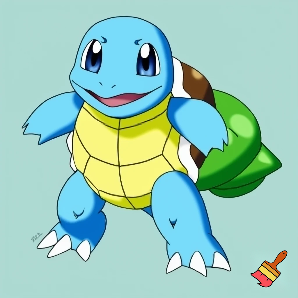 a fusion of blue rookie level veemon agumon hybred digimon squirtle bulbasaur turtle hybred pokemon  with skinny short arms and skinny short legs deatailed tiny turtle creature