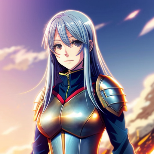 young, tall, white-haired woman in armor is sad because a Turkish man stole her knife.