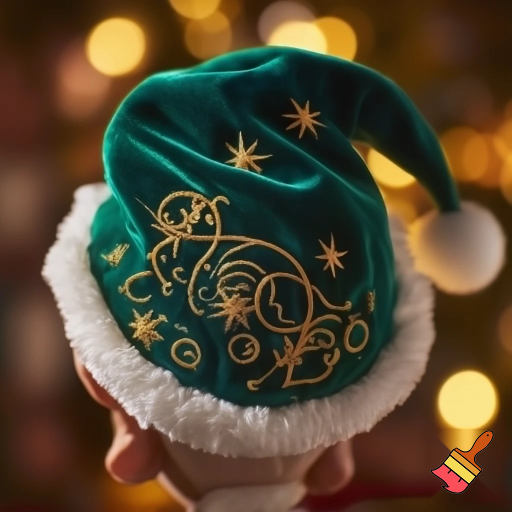 Elf Santa Claus hat velvet