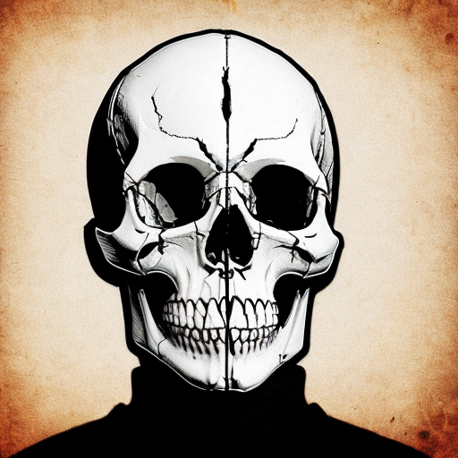 Je veux une image avec marqué dessus "La vérité se trouve ici". Avec derrière une image de tête de mort dans le style graphique anonymous.