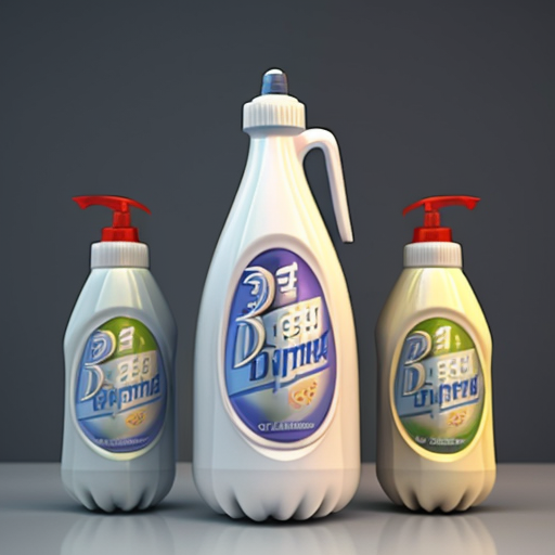 Pixar-style 3D render of a detergent bottle.

Eyes: stern and tired

Eyebrows: flat, unimpressed

Mouth: tight line

Arms: cap arms on hips

Scene: laundry shelf, clean Pixar lighting