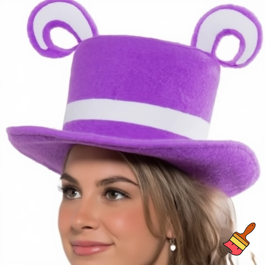 Easter top hat headband, yeah purple and white Easter hat Easter top hat purple white purple and white top headband hat